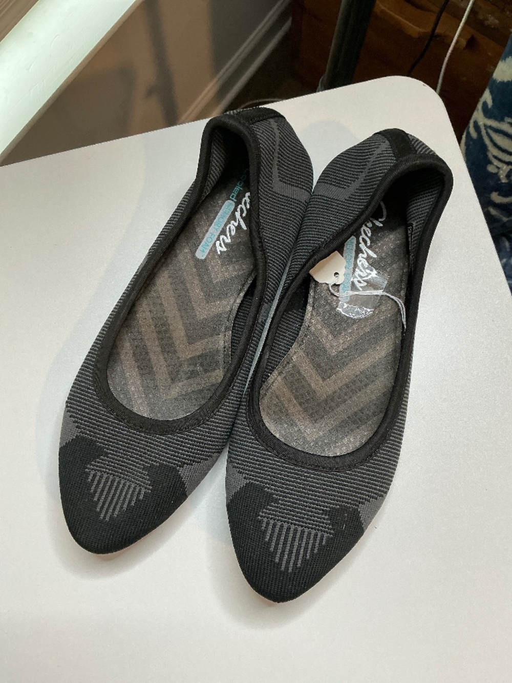 Woven ballet flat size 8